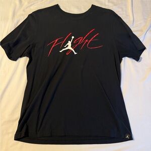 Black Jordan Flight Men's T-Shirt